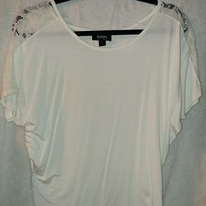 White butterfly blouse